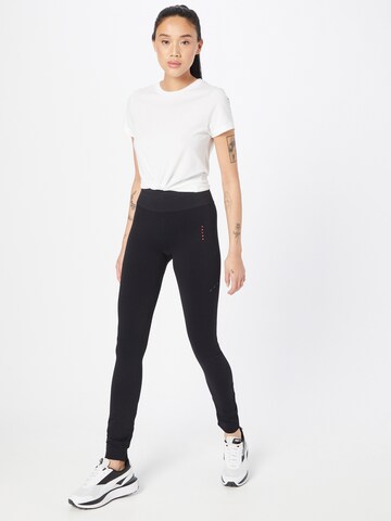 FALKE Skinny Spodnie sportowe w kolorze czarny