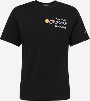 REPLAY Shirt in Black: front
