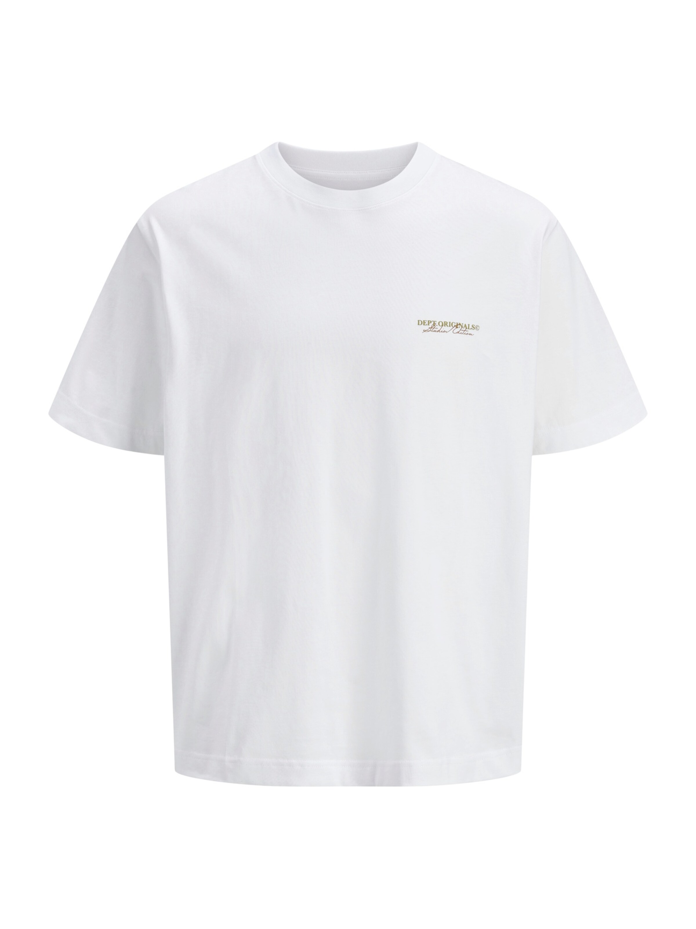 JACK & JONES Shirt 'JWHislington' in de kleur Sand / Oranje / Wit, Productweergave