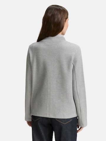TOM TAILOR Zip-Up Hoodie in Grey
