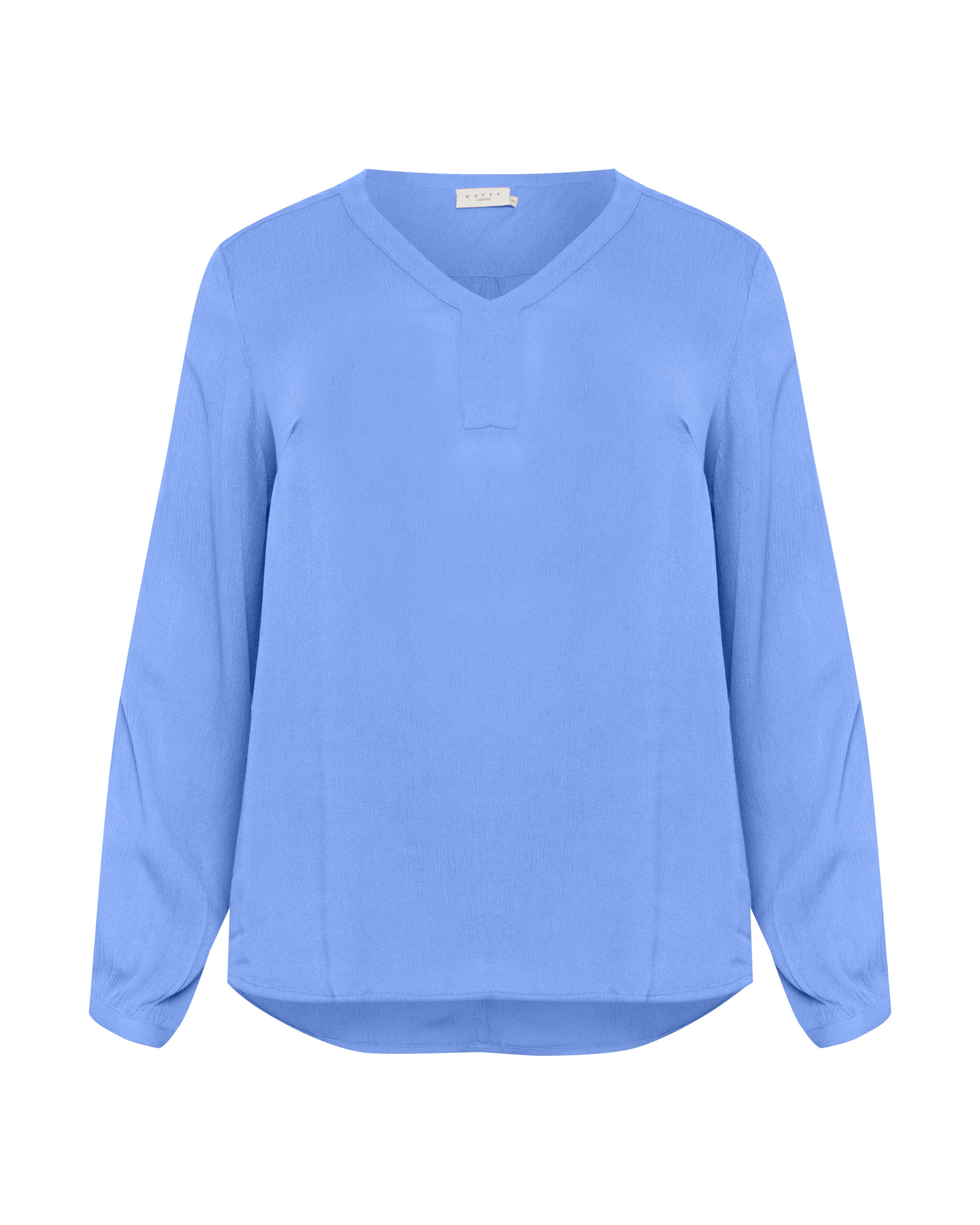 KAFFE CURVE Blouse 'Cami' in Blue: front
