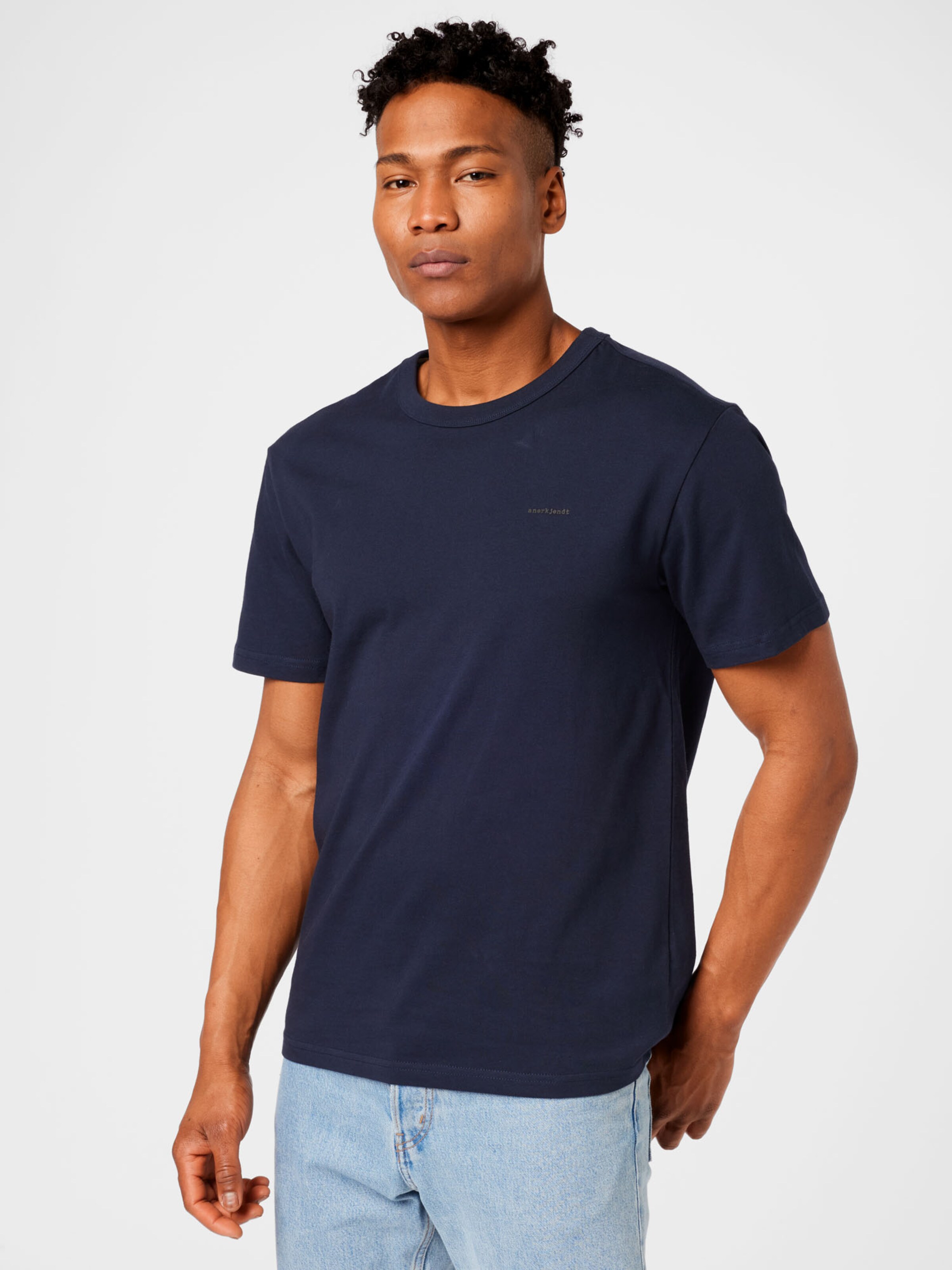 Männer Shirts anerkjendt T-Shirt 'KIKKI' in Nachtblau - ZC57621 Männer Shirts anerkjendt T-Shirt 'KIKKI' in Nachtblau - ZC57621