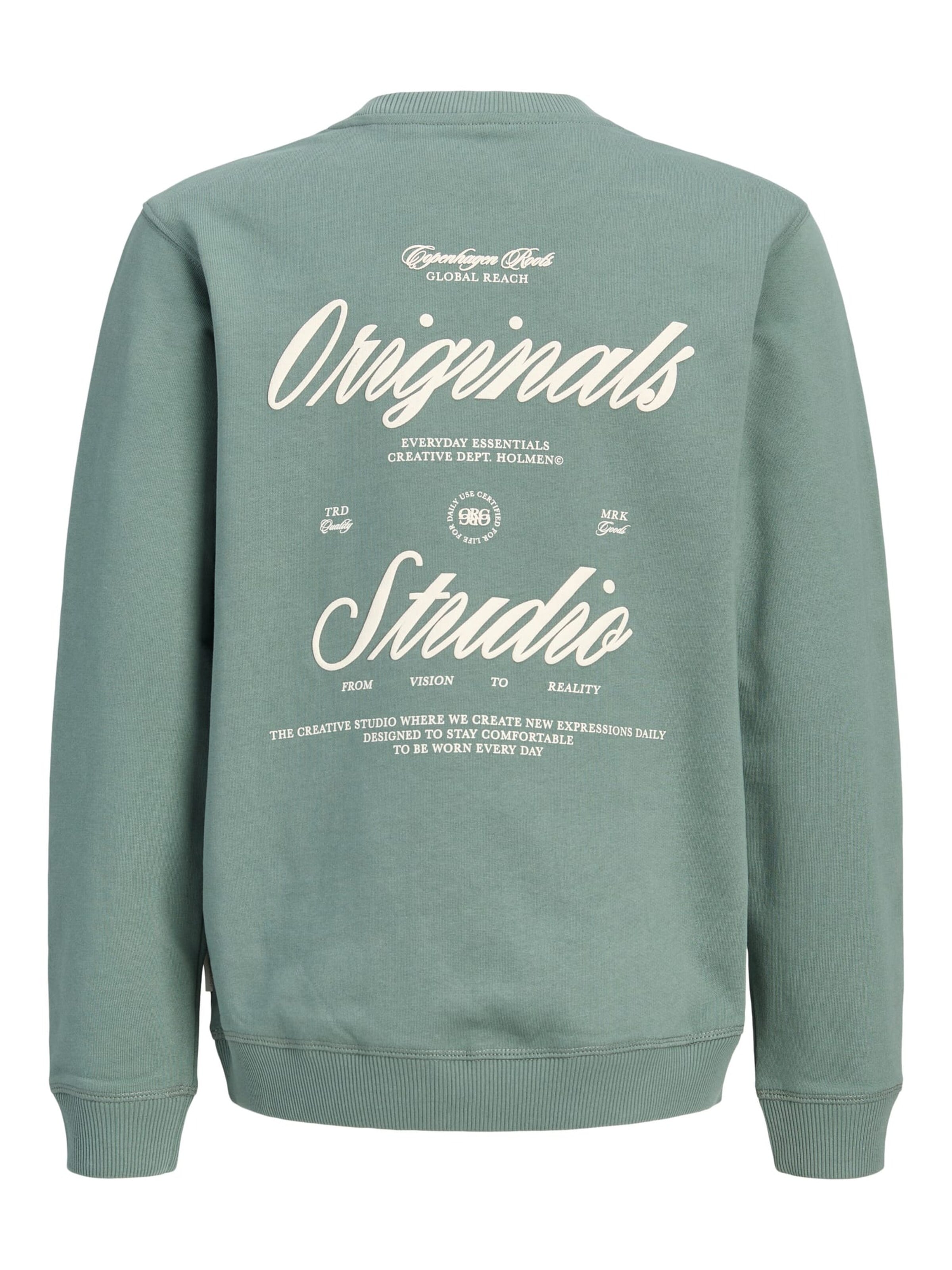 Jack & Jones Junior Sweatshirt 'Norrebro' in Groen