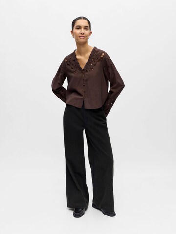 Camicia da donna 'OBJIsla' di OBJECT in marrone