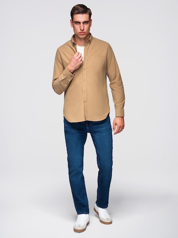 Ombre Regular fit Business shirt in Brown