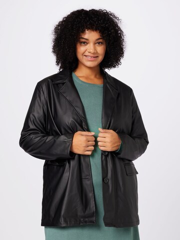 Noisy May Curve Blazer in Black: front