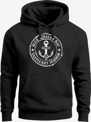 Neverless Sweatshirt 'Vintage Anker' in Black: front