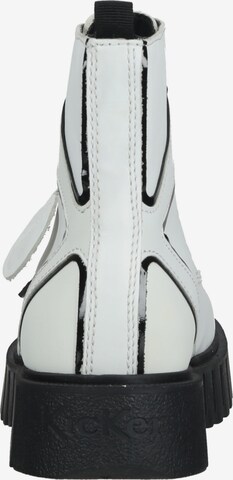 Stivaletto stringato di Kickers in bianco