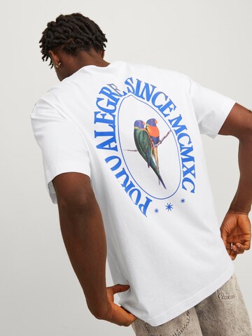 JACK & JONES - Camiseta 'Mykonos' en blanco: frente
