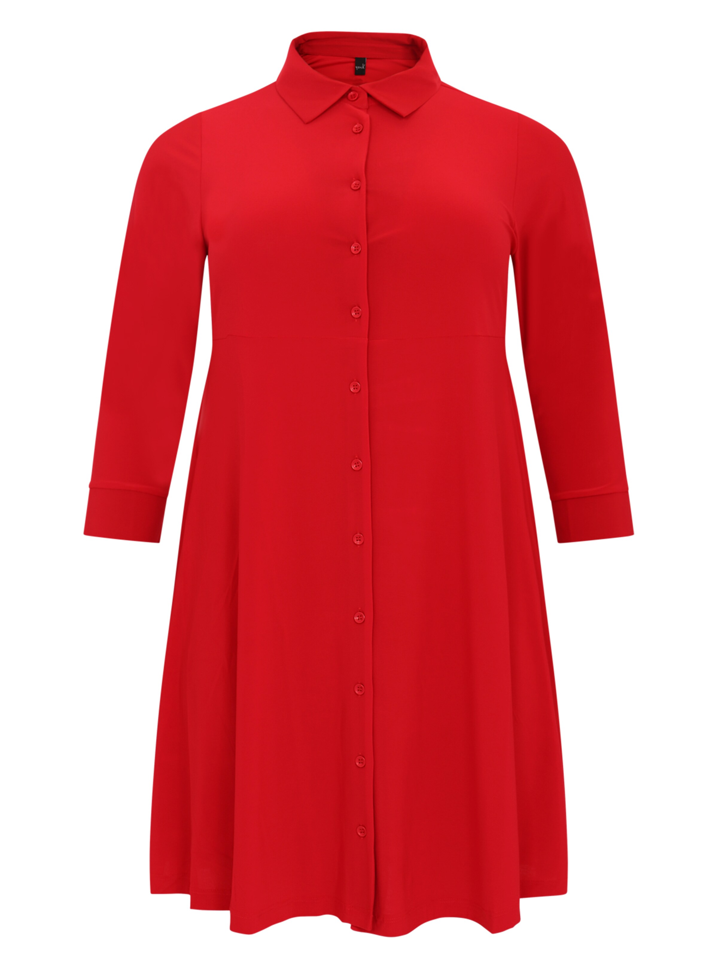 YOEK Shirt dress 'Dolce' in Red: front