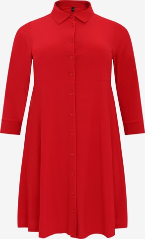 Robe-chemise 'Dolce' Yoek en rouge : devant