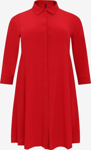 Robe-chemise 'Dolce' Yoek en rouge : devant