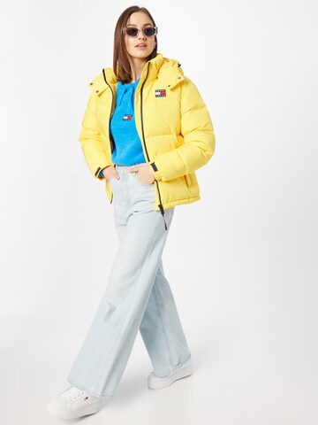 Tommy Jeans Χειμερινό μπουφάν 'Alaska' σε κίτρινο