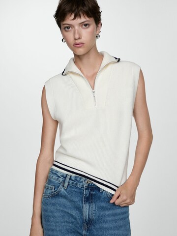MANGO Pullover 'RIZON' i hvid: forside