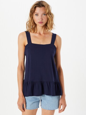 Haut 'PEPLUM' GAP en bleu : devant