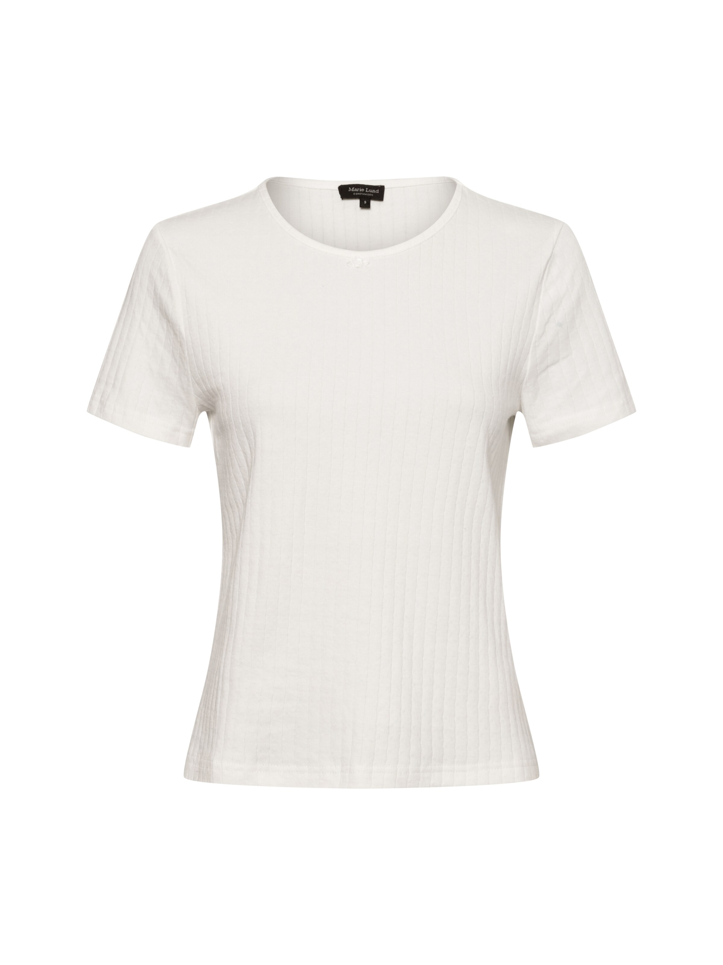 Marie Lund Strickshirt in Weiß: Vorderseite