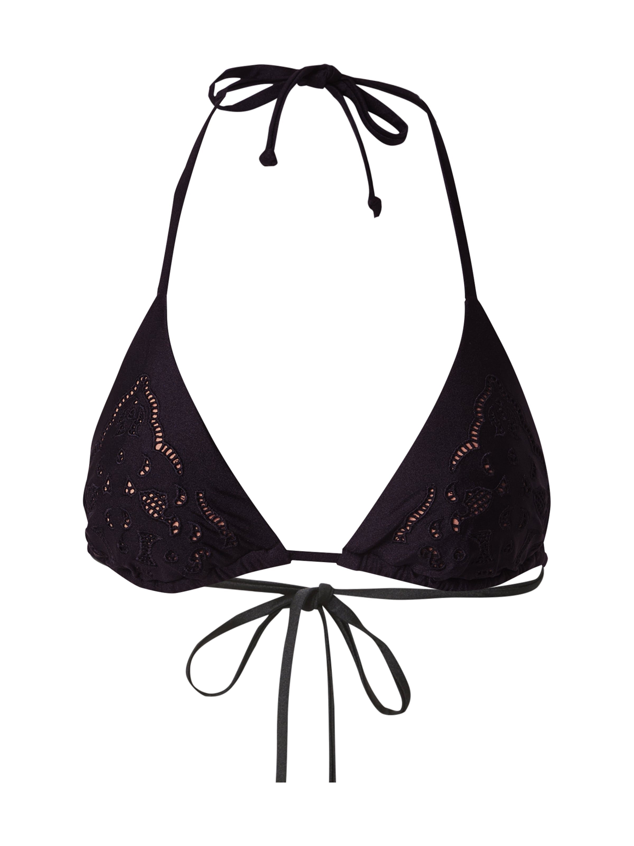 Hunkemöller Triangel Bikinitop 'Boho' in Schwarz: Vorderseite