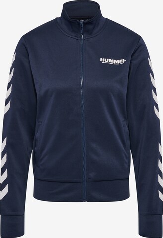 Hummel Sportief sweatvest 'Legacy Poly' in Blauw: voorkant