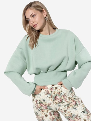 Sweat-shirt 'Sweatshirts' Busem en vert : devant