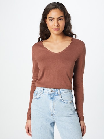 TOM TAILOR Sweater in Brown: front