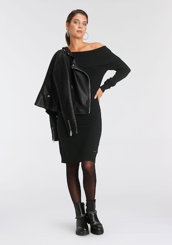 LAURA SCOTT Knitted dress 'Carmen' in Black
