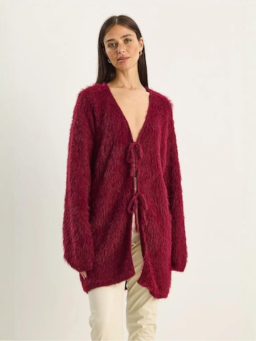 Bianco Lucci Gebreid vest in Rood