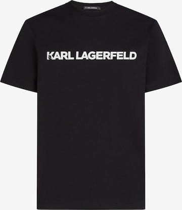 Karl Lagerfeld - Camiseta en negro: frente