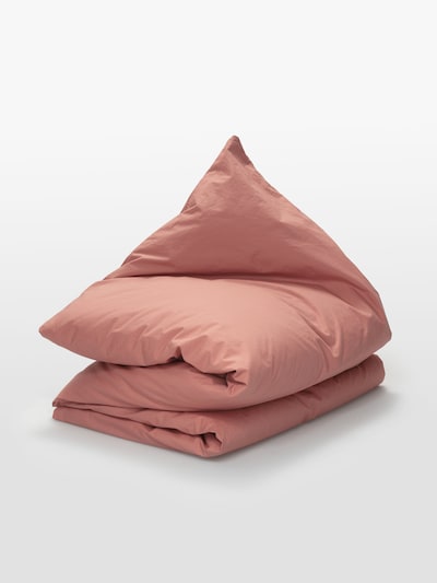 Erlich Textil Housse de couette ' Finn ' en rouge rouille, Vue avec produit