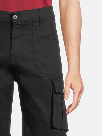 Regular Pantalon cargo AÉROPOSTALE en noir