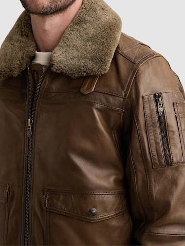 PME Legend Übergangsjacke 'A-2 Snowprop leather jacket'‌‌ in Braun