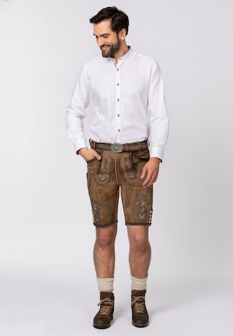 STOCKERPOINT Comfort fit Klederdracht overhemd 'Raffa' in Wit