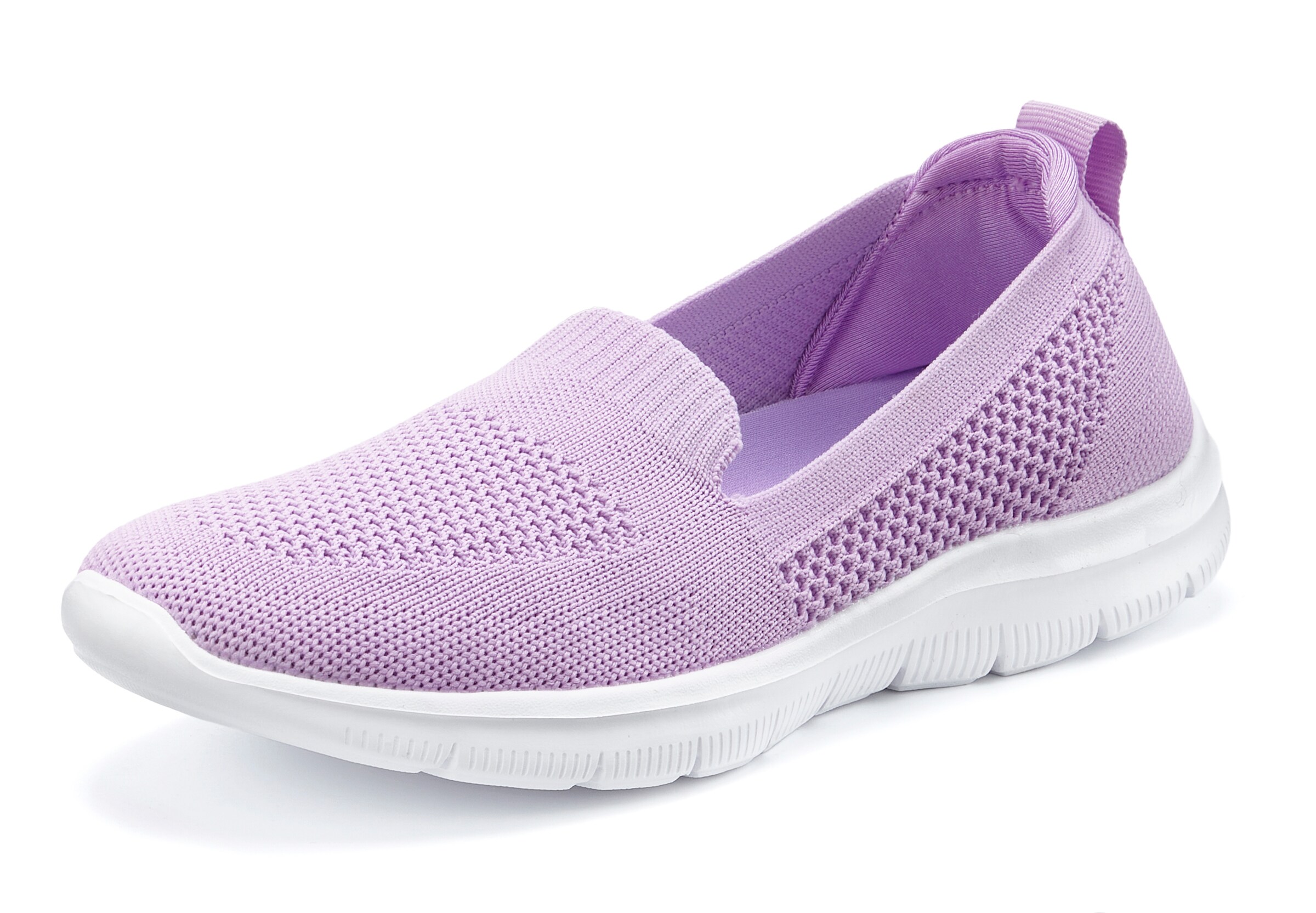 LASCANA Trampki slip on w kolorze fioletowy: przód