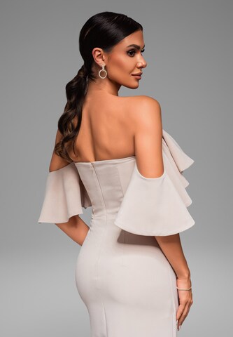 Ombre Evening dress in Beige