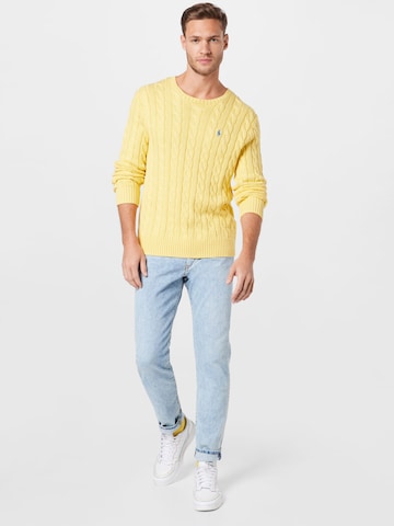 Polo Ralph Lauren Regular Fit Pullover 'DRIVER' in Gelb