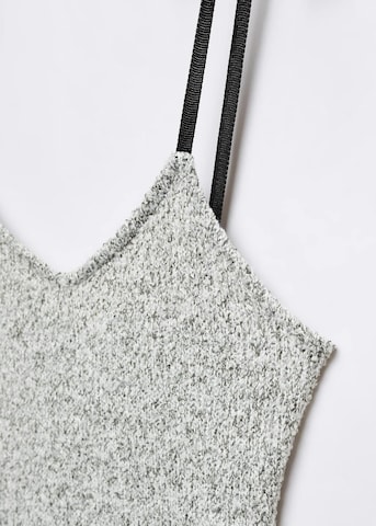 MANGO Knitted dress 'Fedra' in Grey