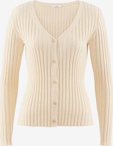 Tamaris Knit Cardigan in White: front