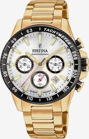 FESTINA Analogové hodinky 'Chronograph Timeless Chronograph' – bílá: přední strana