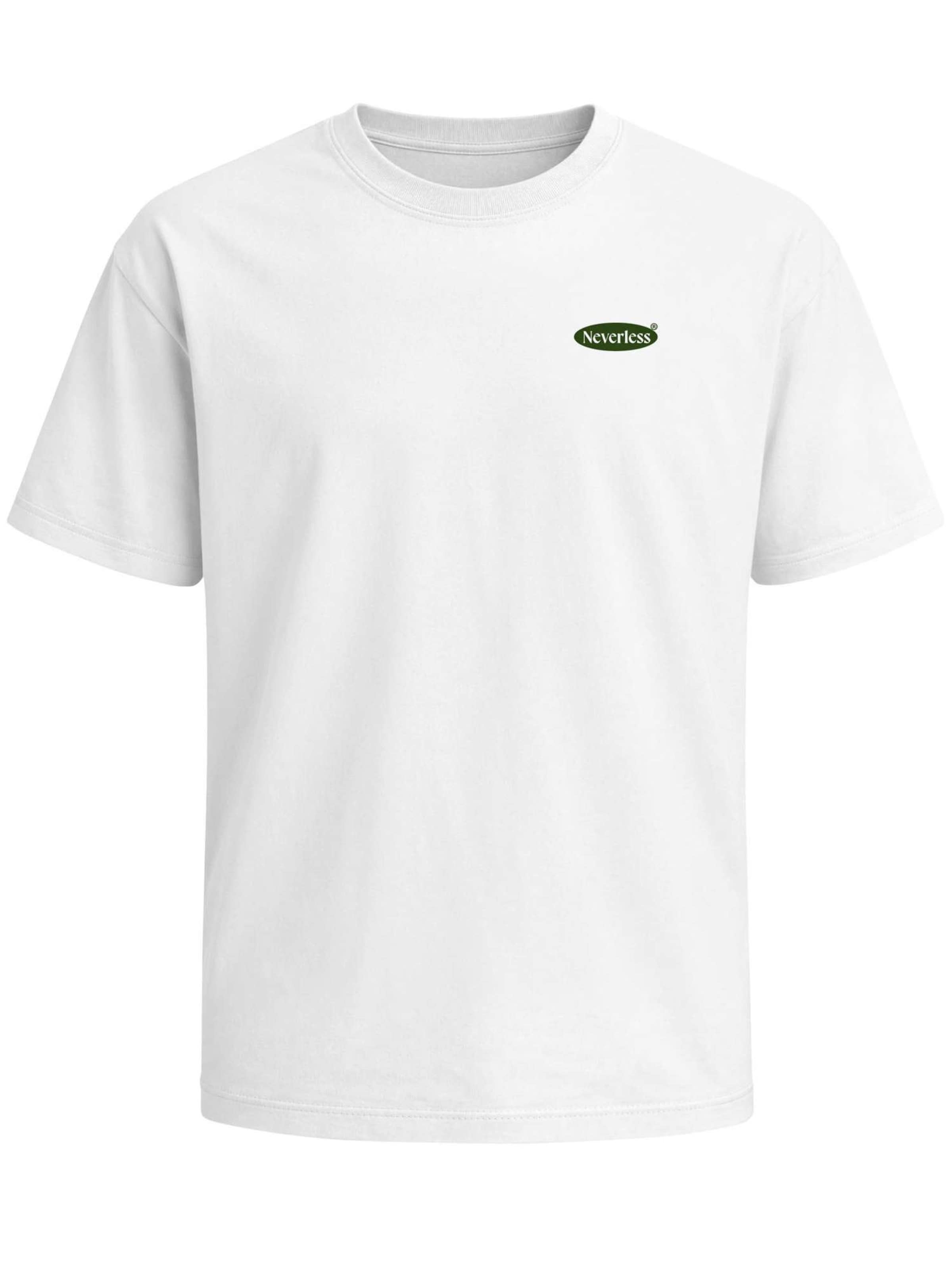 Neverless Shirt 'coffee Social Club' in White: front