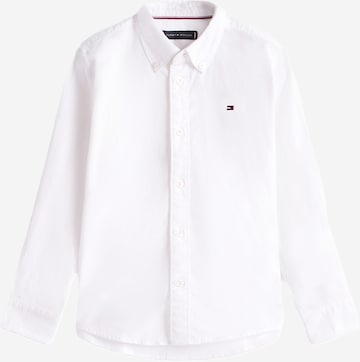 TOMMY HILFIGER Средняя посадка Рубашка 'Essential Regular Fit Button-down' в Белый: спереди
