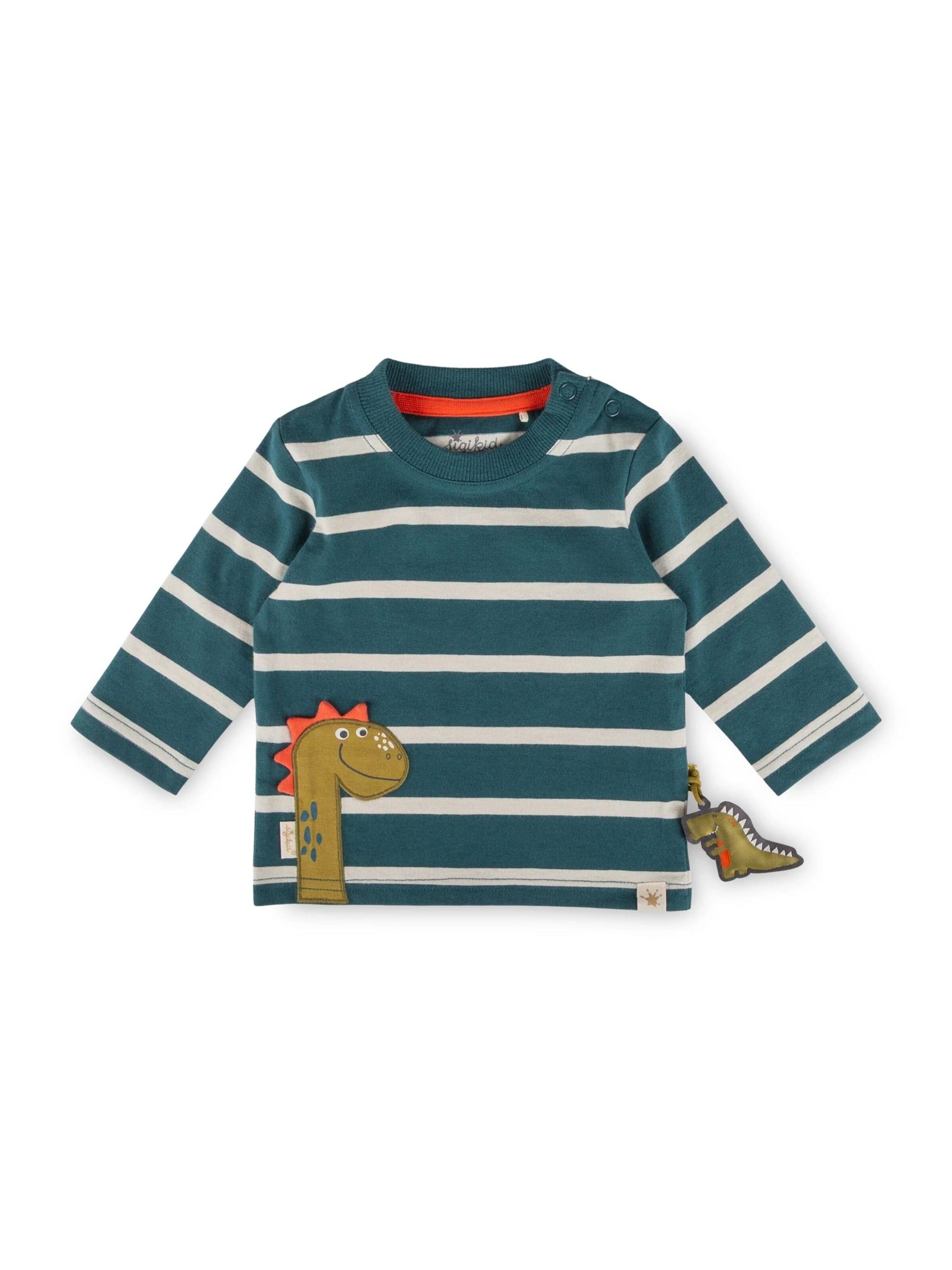 SIGIKID Shirt 'Langarmshirt Dino Fun' in Blue: front