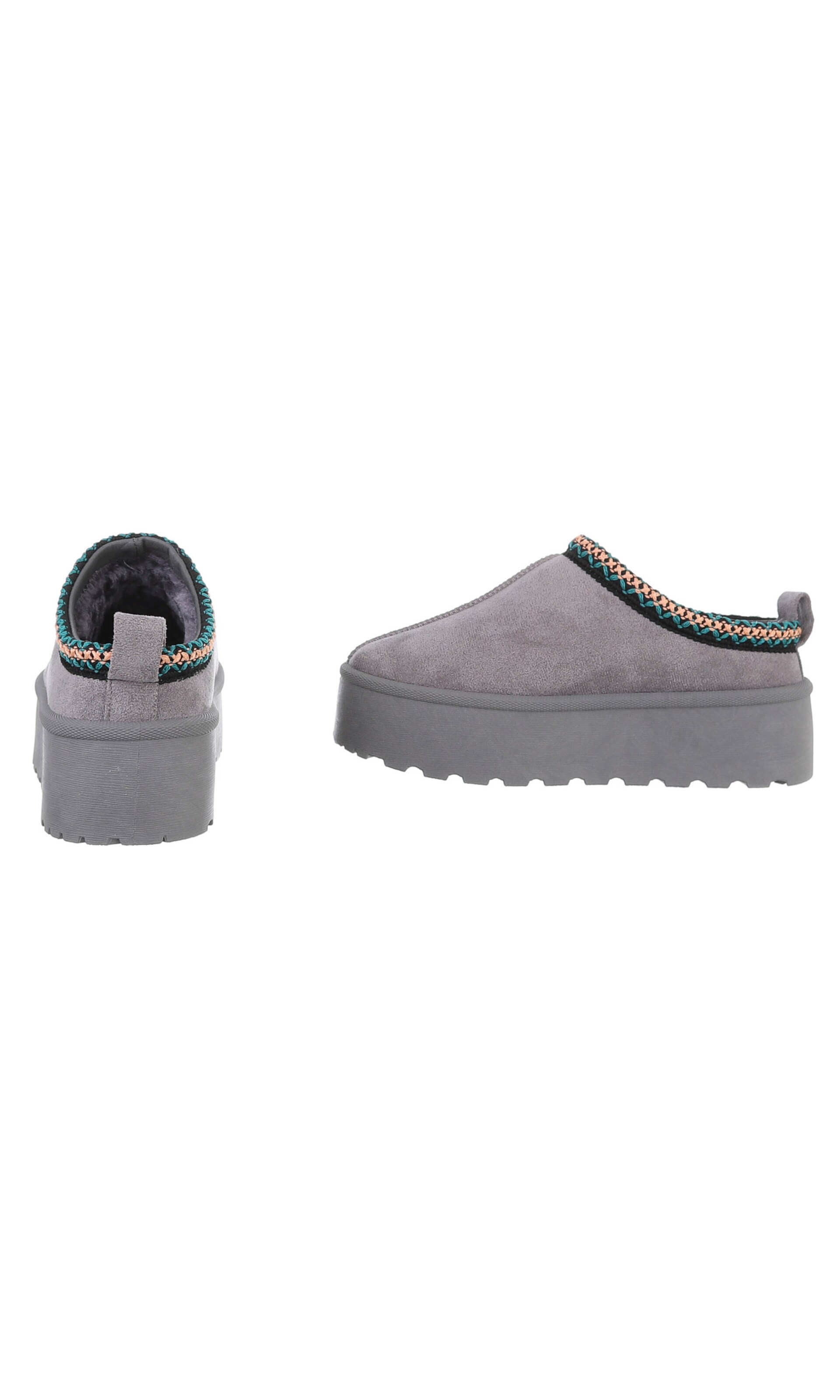 Ital-Design Pantolette in Grau