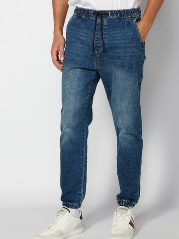 KOROSHI Regular Jeans in Blauw: voorkant