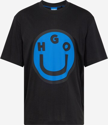 HUGO - Camiseta 'Nimper' en negro: frente