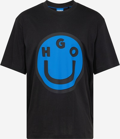 Tricou 'Nimper' HUGO pe albastru / negru, Vizualizare produs