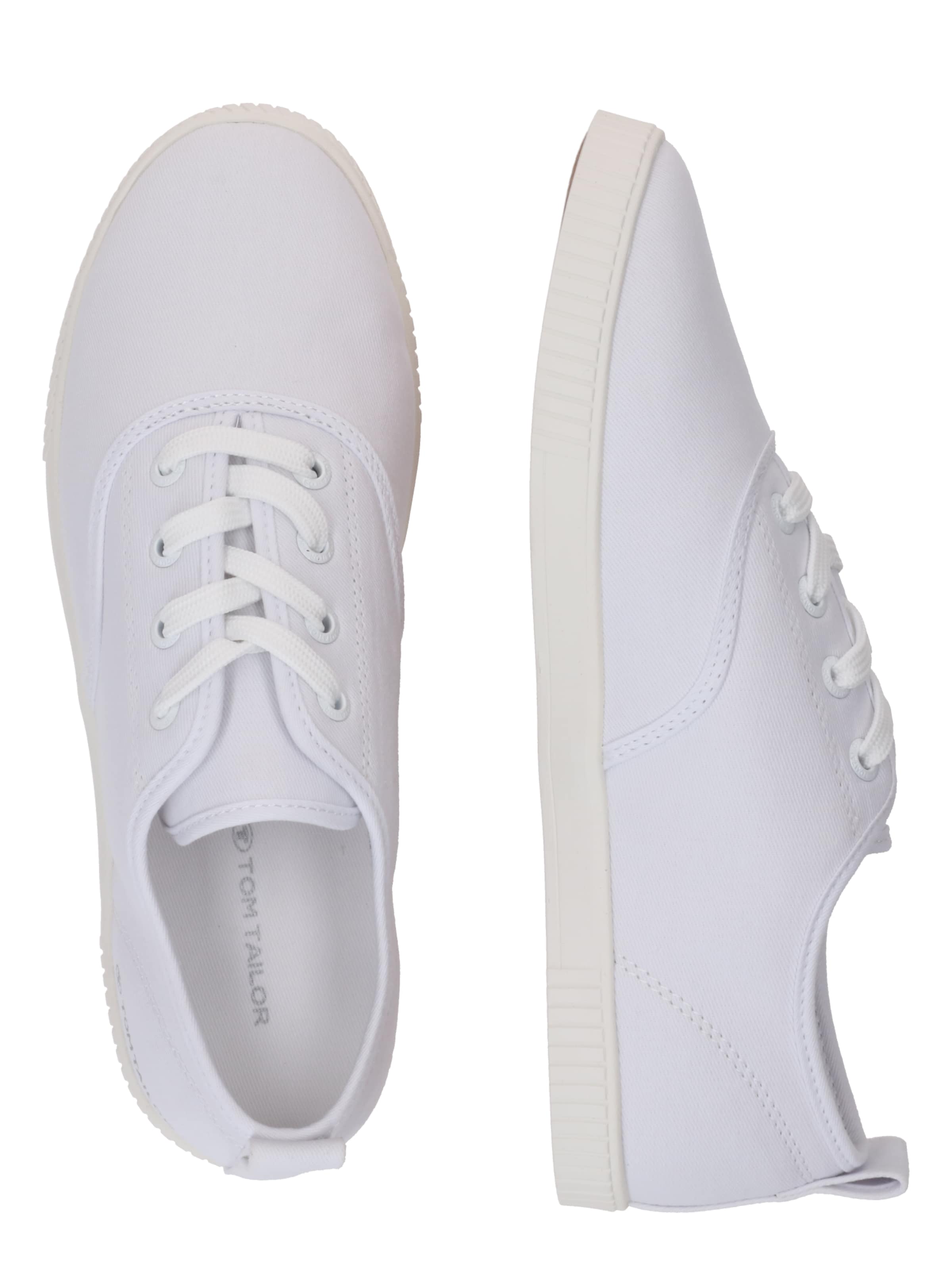 TOM TAILOR - Sapatilhas baixas em branco