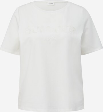 s.Oliver BLACK LABEL Shirt in Wit: voorkant