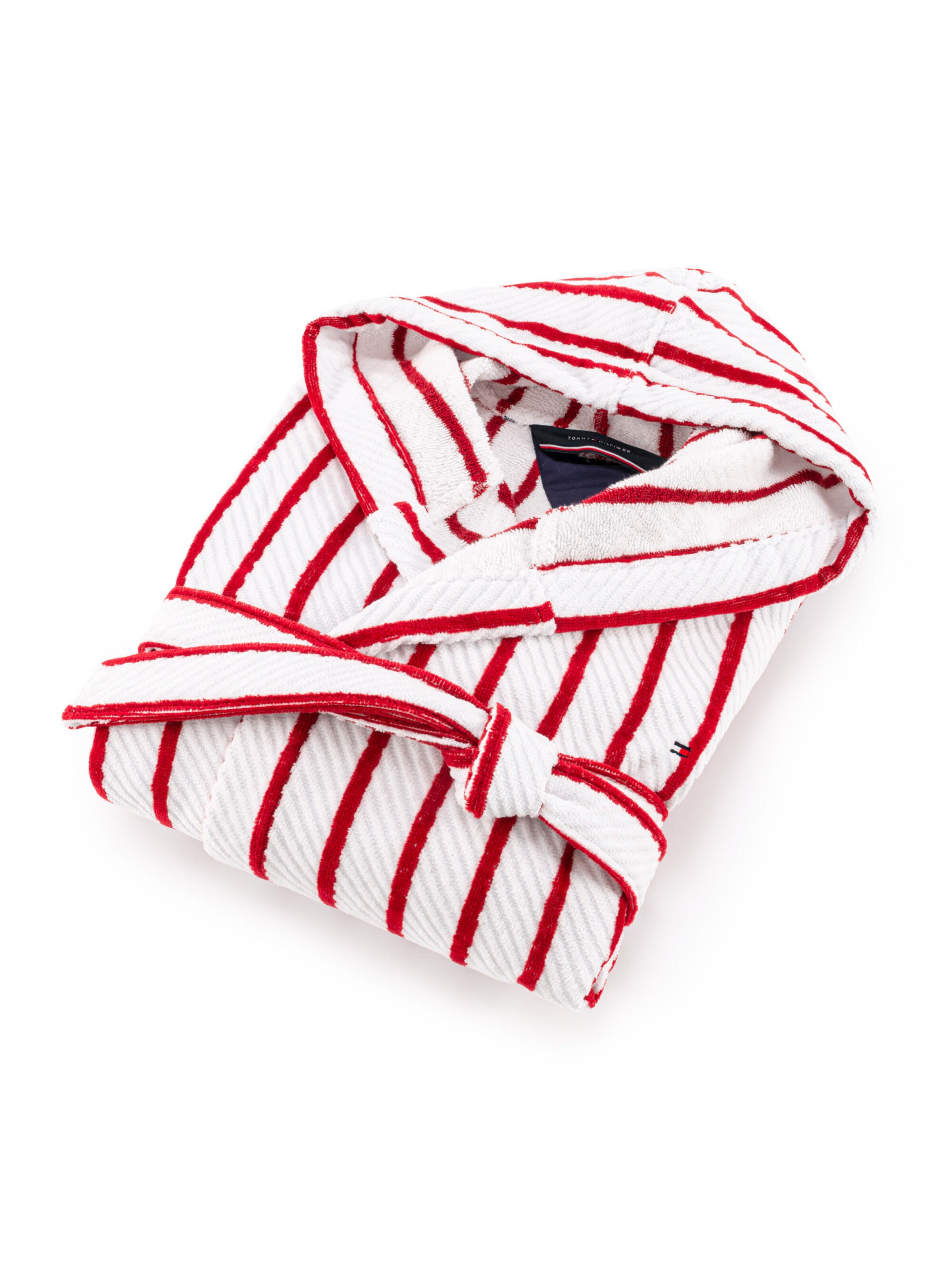 TOMMY HILFIGER Long Bathrobe 'CAP COD' in White