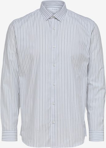 Chemise 'PINPOINT' SELECTED HOMME en blanc : devant