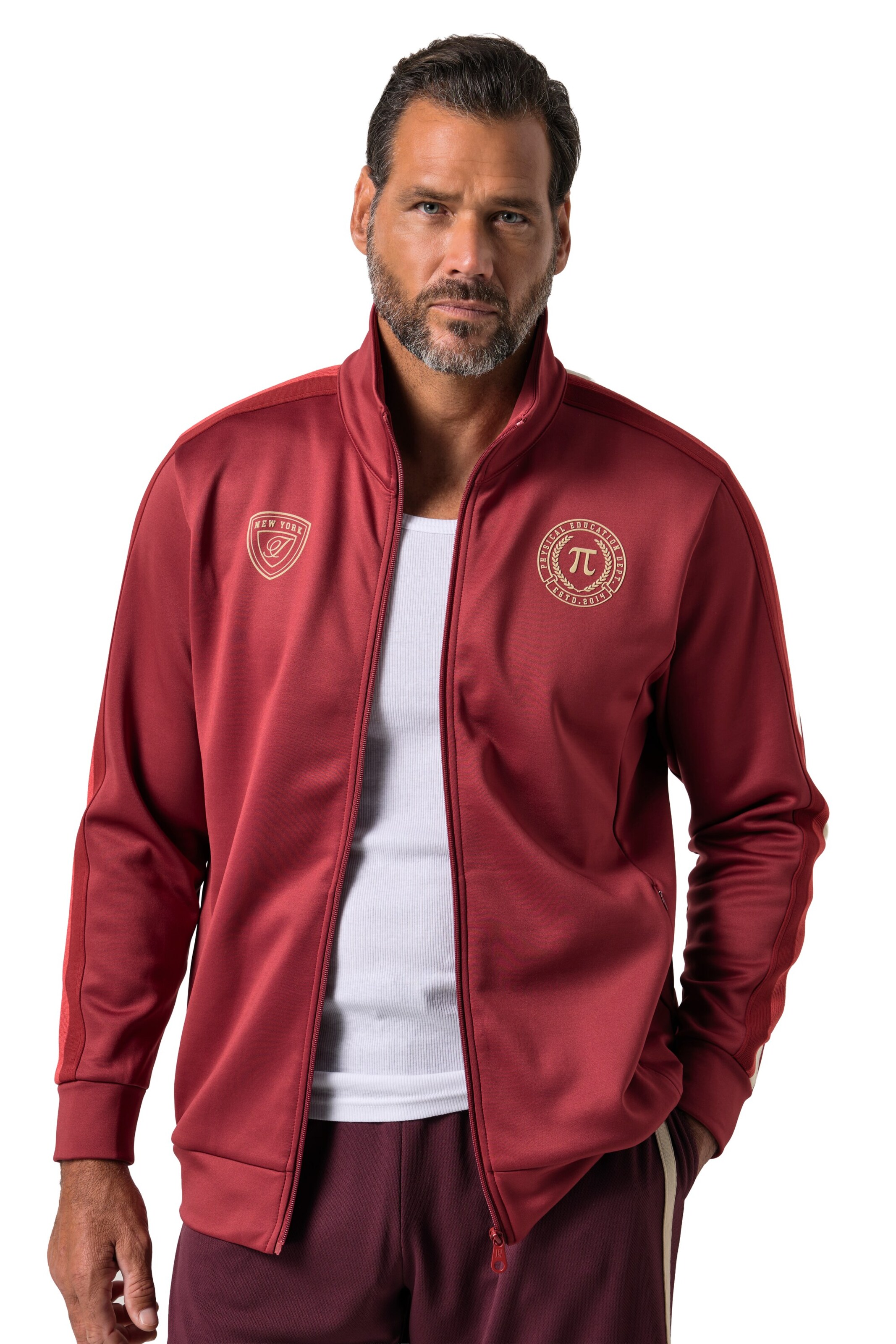 JAY-PI Sweatvest in Rood