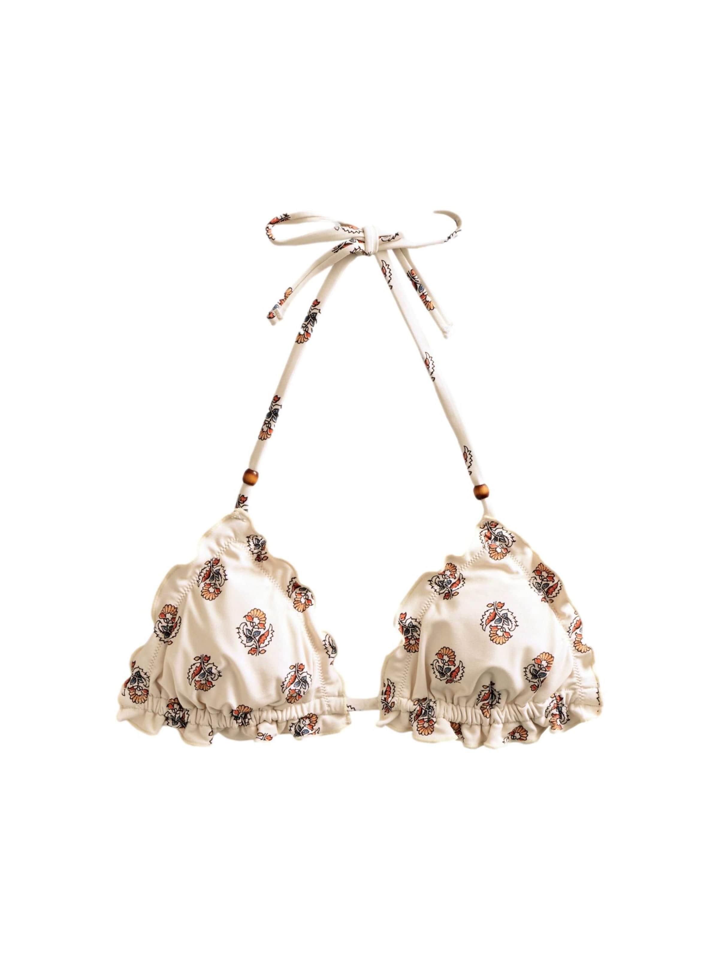 Next Треугольник Верх бикини в Бежевый: спереди